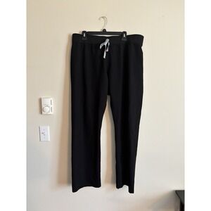 FIGS High Waisted Livingston Scrub Pants Womens XL Black